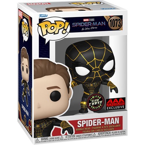 Funko POP! Spider-Man: Unmasked Spider-Man Black Suit - AAA Anime Exclusive - Create Marketplace