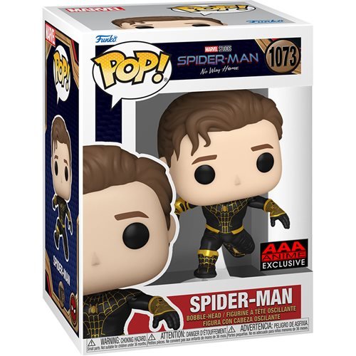 Funko POP! Spider-Man: Unmasked Spider-Man Black Suit - AAA Anime Exclusive - Create Marketplace