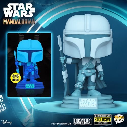 Funko POP! Star Wars: The Mandalorian Hologram GITD - Entertainment Earth Exclusive - Create Marketplace