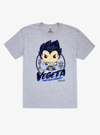 Funko Pop! Tees Dragon Ball Z Vegeta Saiyan Prince T-Shirt LIMITED EDITION - Create Marketplace