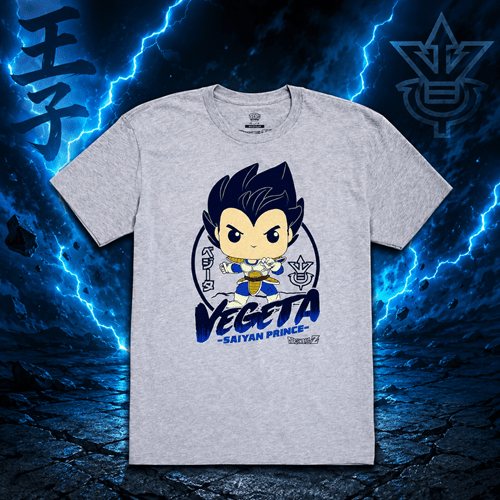 Funko Pop! Tees Dragon Ball Z Vegeta Saiyan Prince T-Shirt LIMITED EDITION - Create Marketplace