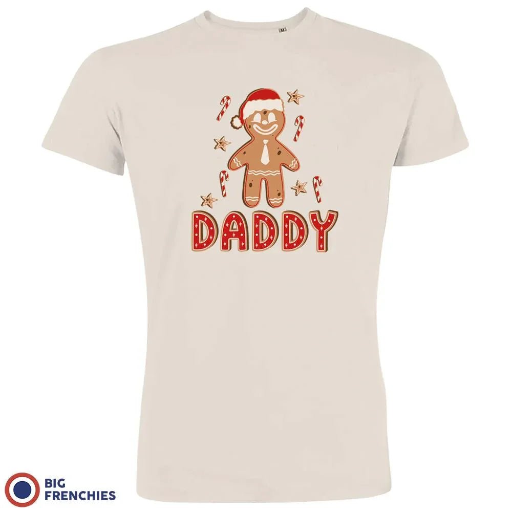 Gingerbread Daddy Christmas Men's Organic Cotton Tee - Create Marketplace