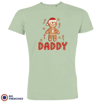 Gingerbread Daddy Christmas Men's Organic Cotton Tee - Create Marketplace