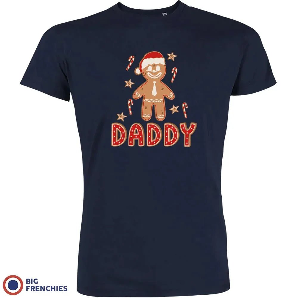 Gingerbread Daddy Christmas Men's Organic Cotton Tee - Create Marketplace