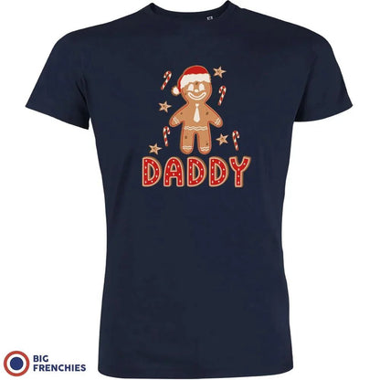 Gingerbread Daddy Christmas Men's Organic Cotton Tee - Create Marketplace