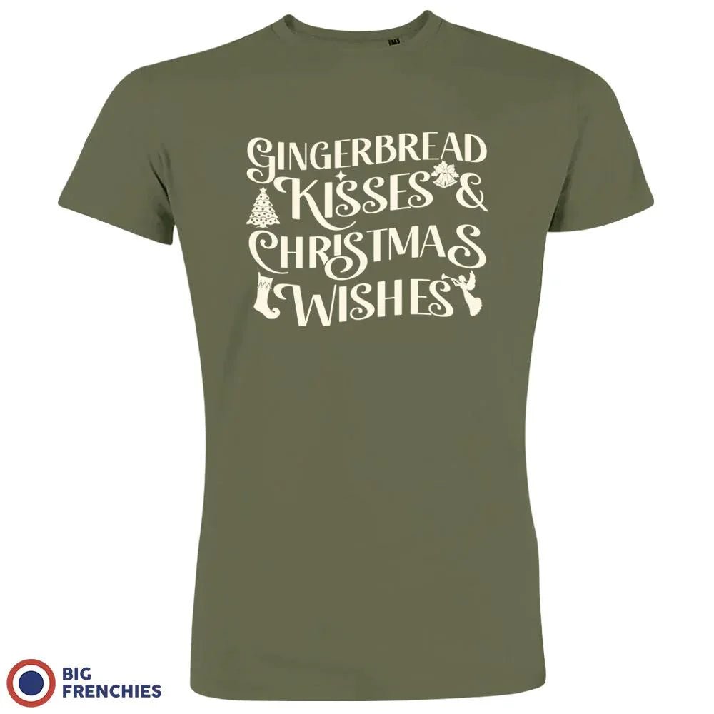 Gingerbread Kisses & Christmas Wishes Men's Organic Cotton Tee - Create Marketplace