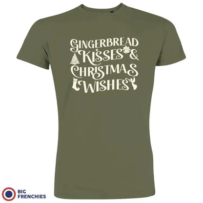 Gingerbread Kisses & Christmas Wishes Men's Organic Cotton Tee - Create Marketplace