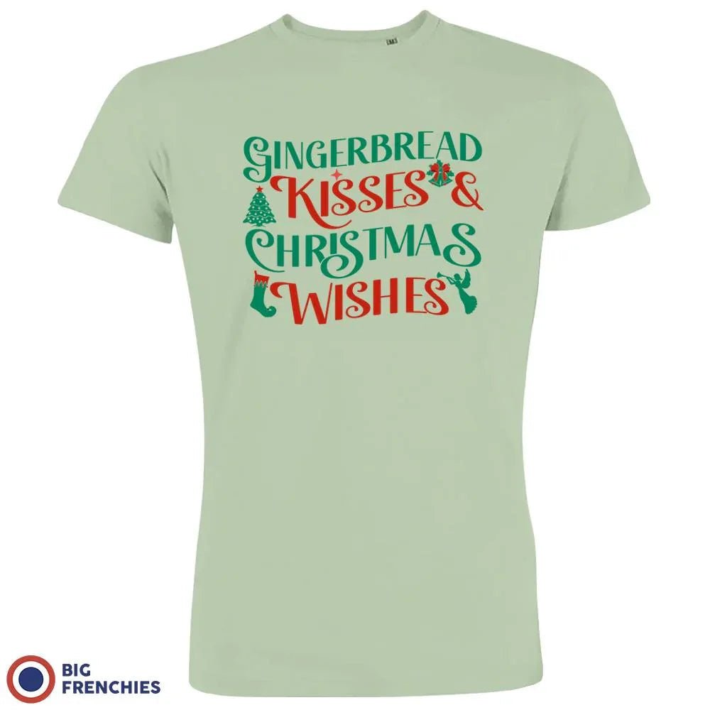 Gingerbread Kisses & Christmas Wishes Men's Organic Cotton Tee - Create Marketplace