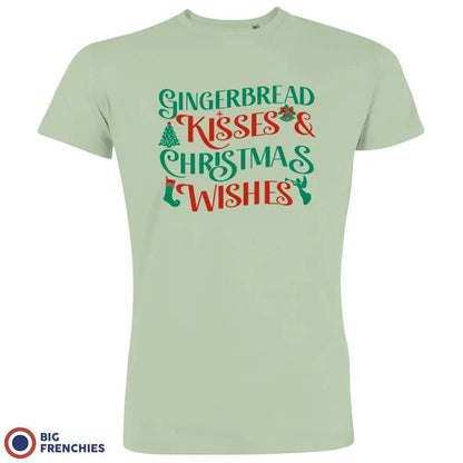 Gingerbread Kisses & Christmas Wishes Men's Organic Cotton Tee - Create Marketplace