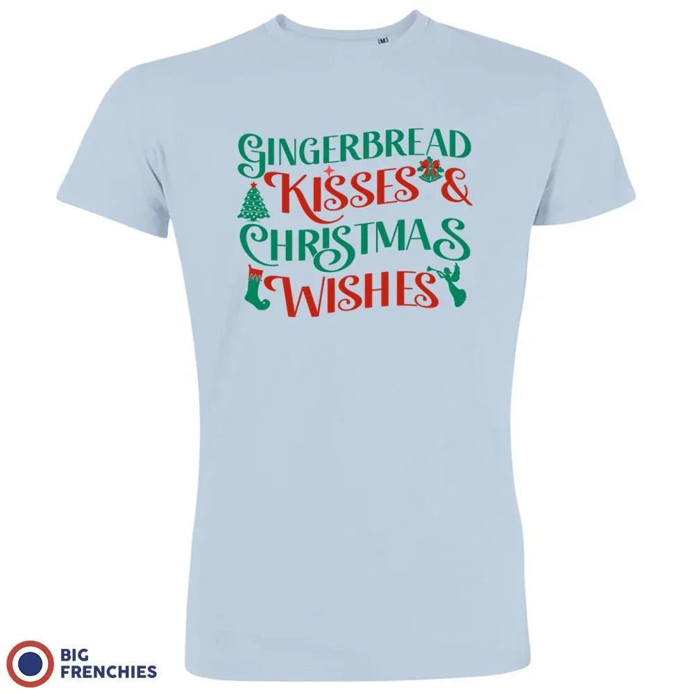 Gingerbread Kisses & Christmas Wishes Men's Organic Cotton Tee - Create Marketplace