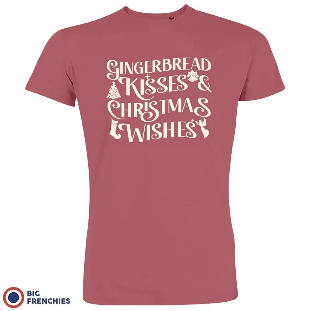 Gingerbread Kisses & Christmas Wishes Men's Organic Cotton Tee - Create Marketplace