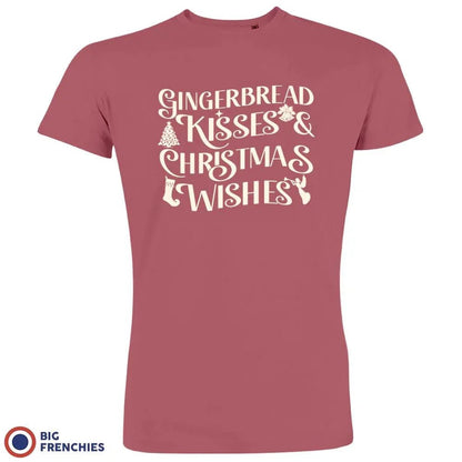 Gingerbread Kisses & Christmas Wishes Men's Organic Cotton Tee - Create Marketplace