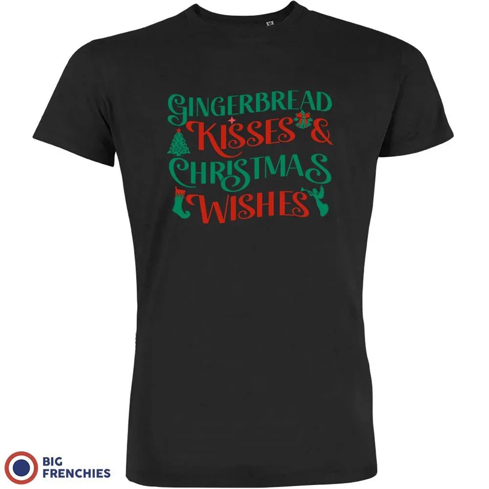 Gingerbread Kisses & Christmas Wishes Men's Organic Cotton Tee - Create Marketplace