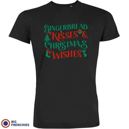 Gingerbread Kisses & Christmas Wishes Men's Organic Cotton Tee - Create Marketplace