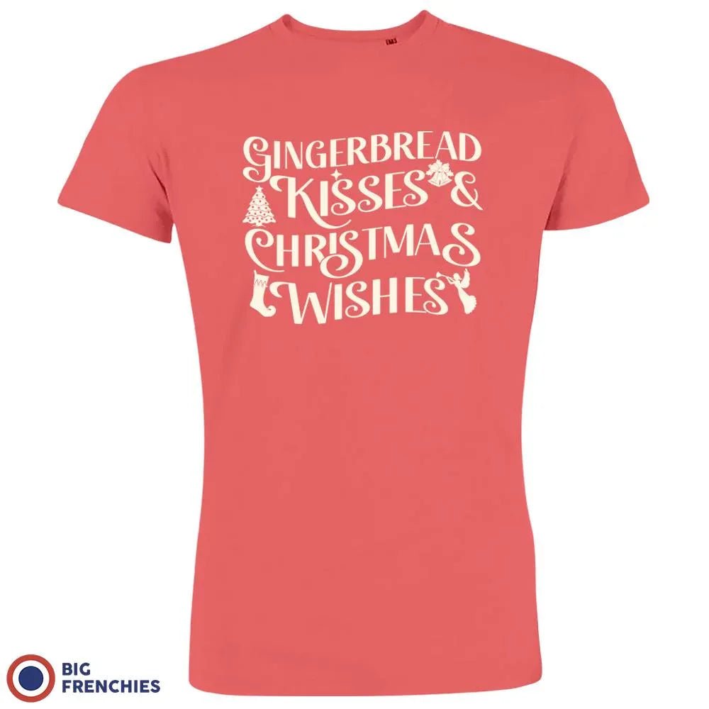 Gingerbread Kisses & Christmas Wishes Men's Organic Cotton Tee - Create Marketplace