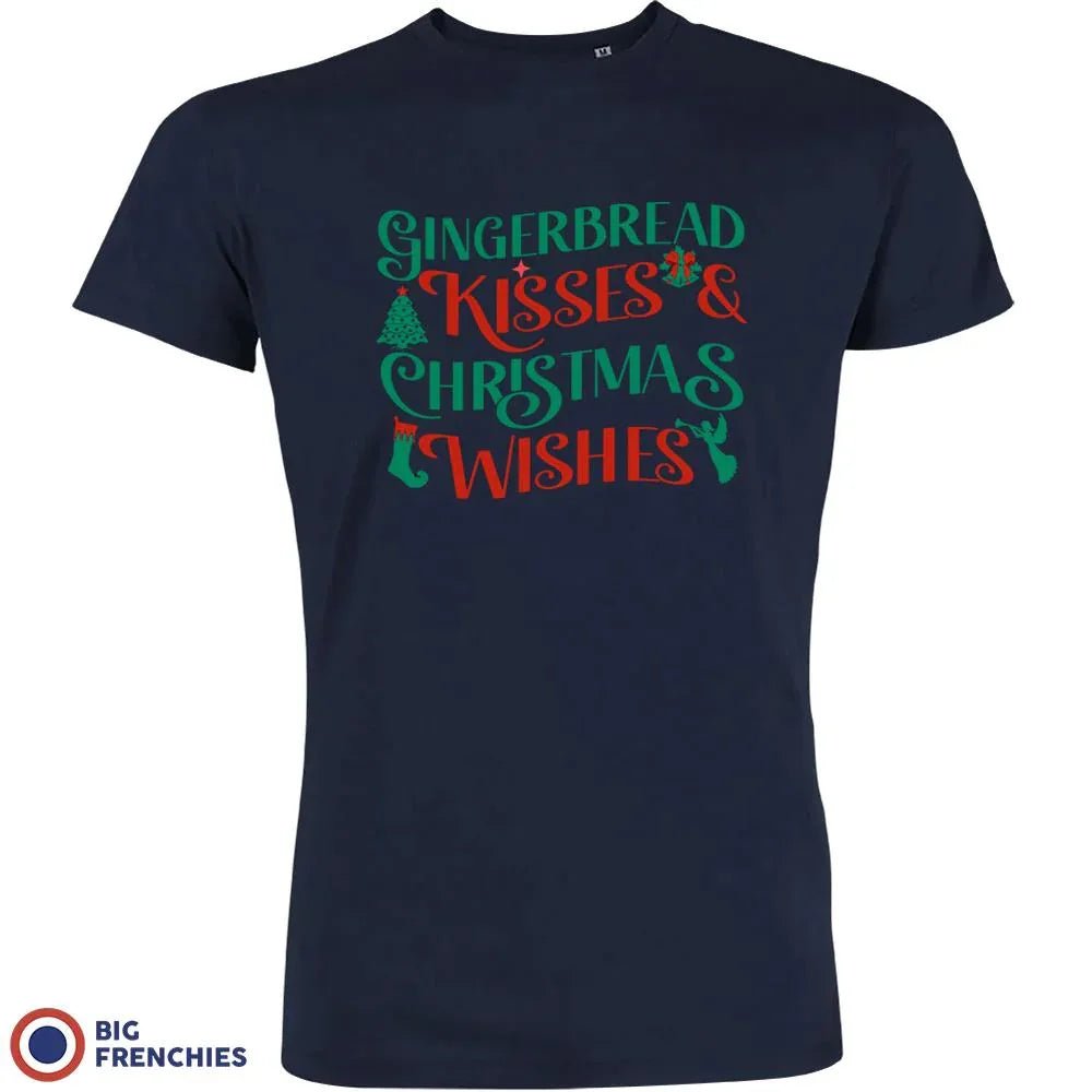 Gingerbread Kisses & Christmas Wishes Men's Organic Cotton Tee - Create Marketplace