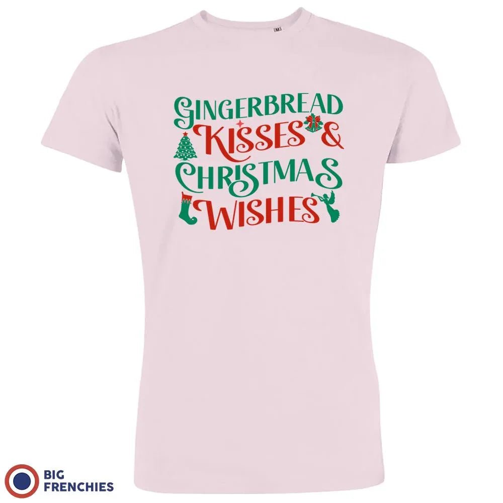 Gingerbread Kisses & Christmas Wishes Men's Organic Cotton Tee - Create Marketplace