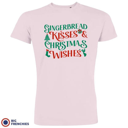 Gingerbread Kisses & Christmas Wishes Men's Organic Cotton Tee - Create Marketplace