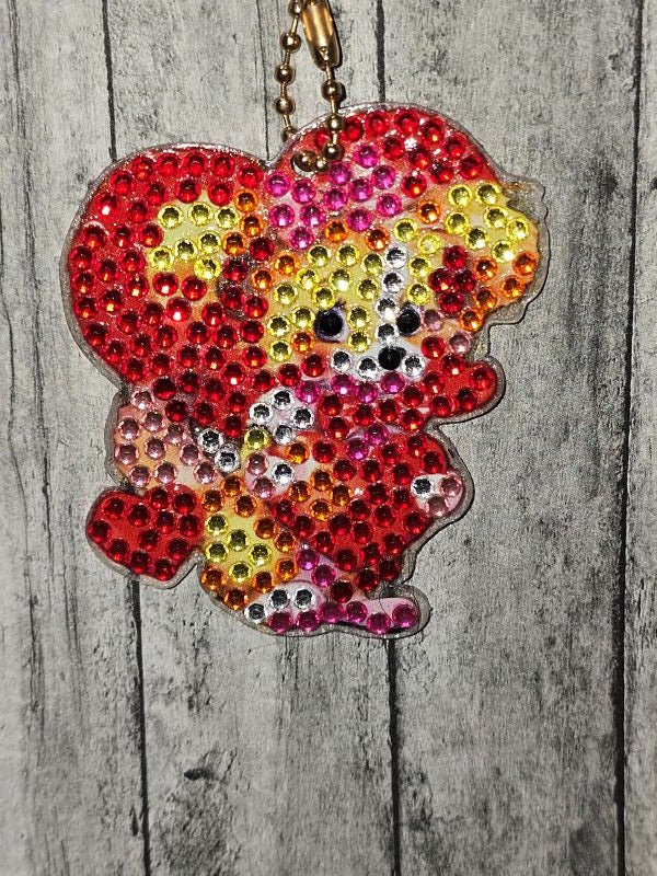 Girl dog D.A. keychain - made by kid noah - Create Marketplace