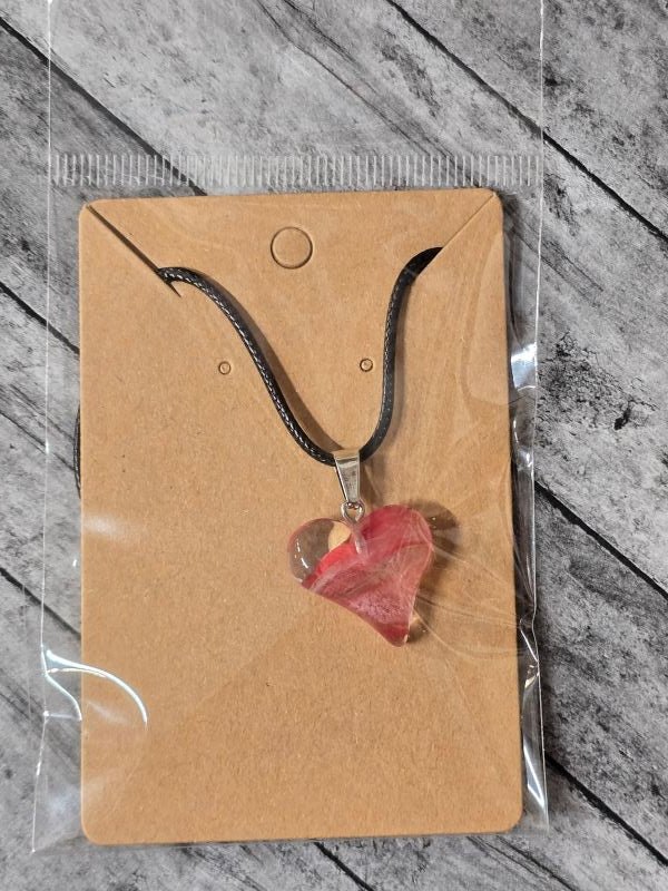 Glass heart necklace - Create Marketplace