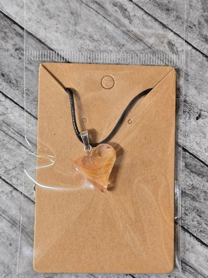Glass heart necklace - Create Marketplace