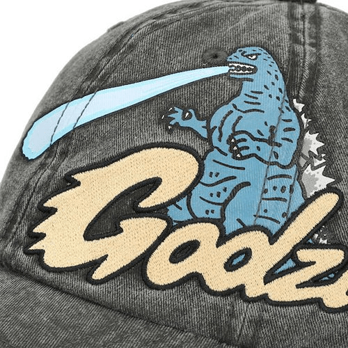 Godzilla Pigment Dyed Embroidered Hat - Create Marketplace