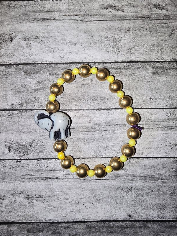 Gold Elephant Bracelet - made by kid Sam - Create Marketplace