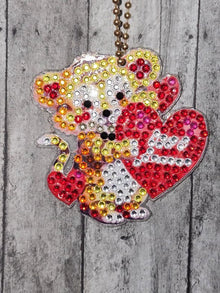 Golden dog D.A. keychain - made by kid noah - Create Marketplace
