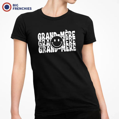 Grand-mère Smiley Women's Organic Cotton Tee - Create Marketplace