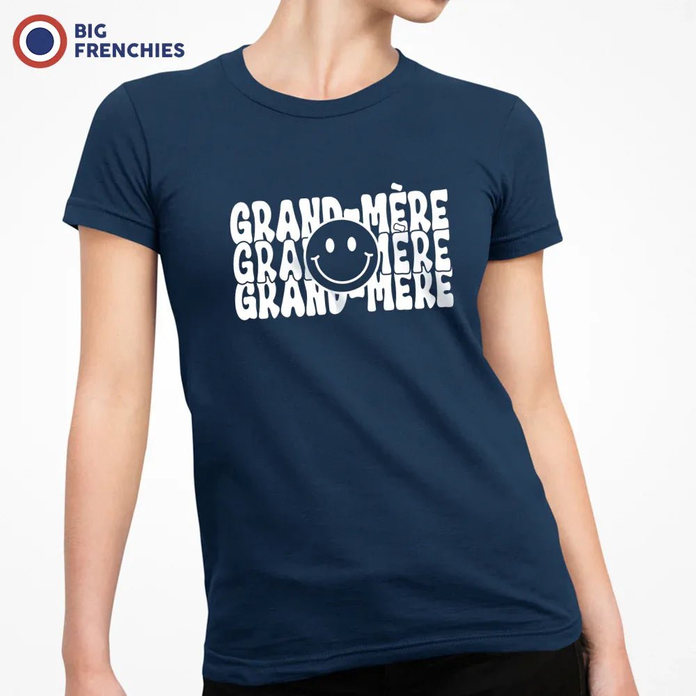 Grand-mère Smiley Women's Organic Cotton Tee - Create Marketplace