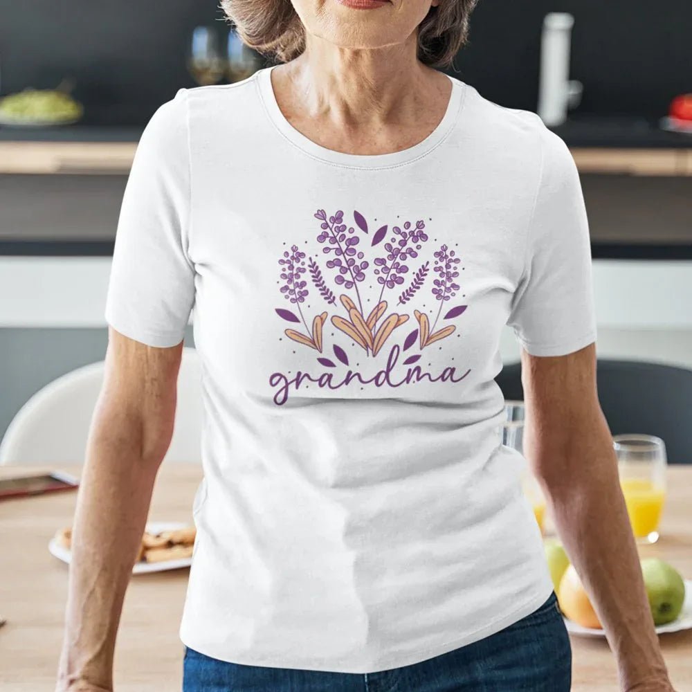 Grandma Flowers Women's Organic Cotton Tee - Create Marketplace