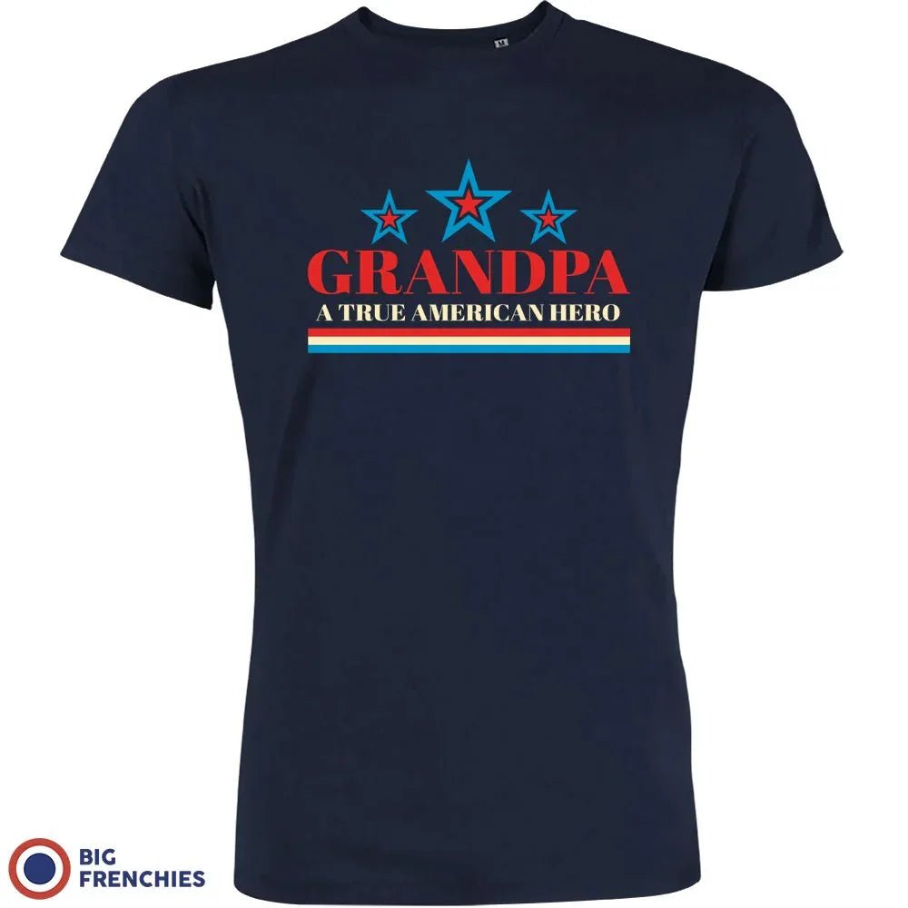 Grandpa A True American Hero Men's Organic Tee - Create Marketplace