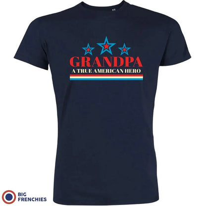 Grandpa A True American Hero Men's Organic Tee - Create Marketplace