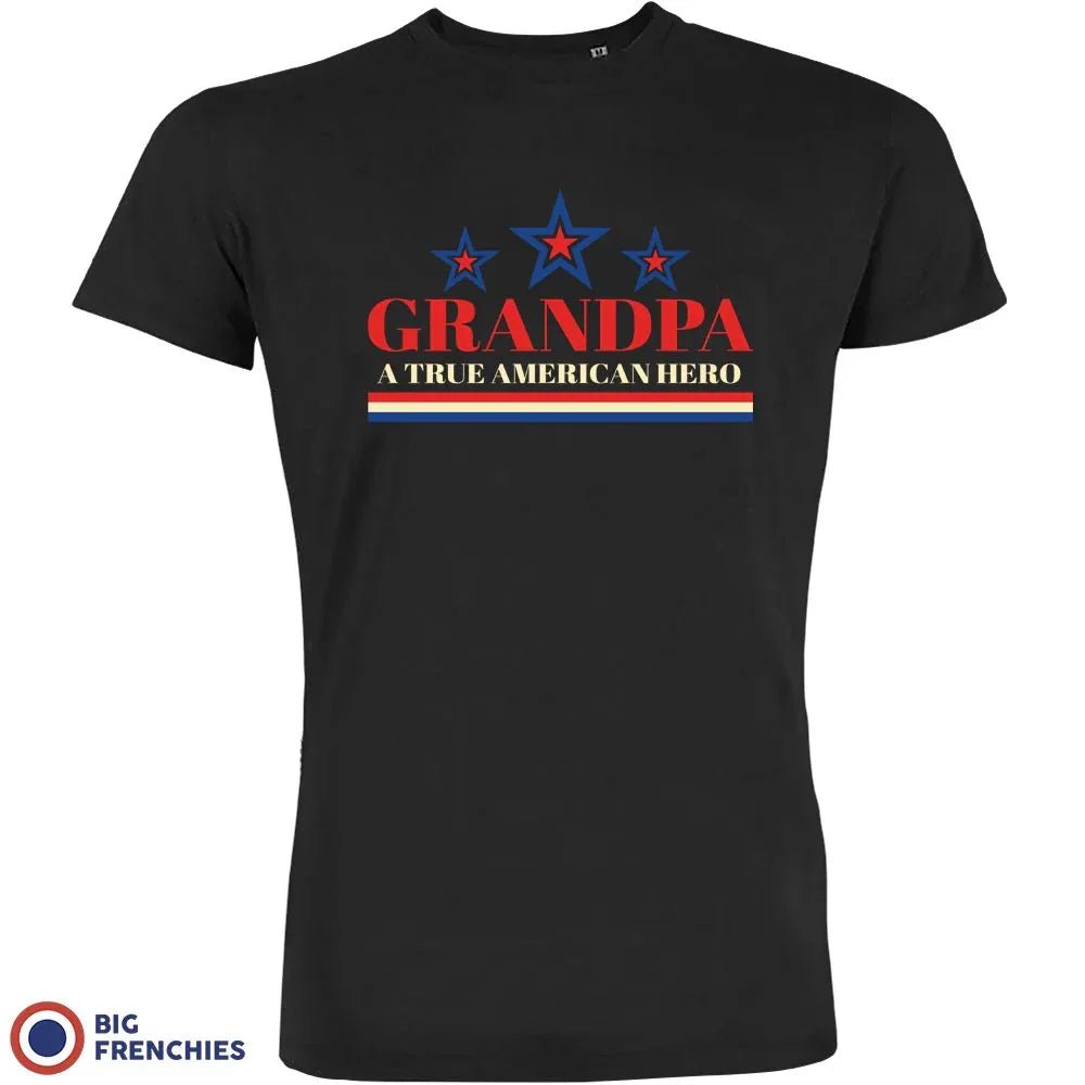 Grandpa A True American Hero Men's Organic Tee - Create Marketplace