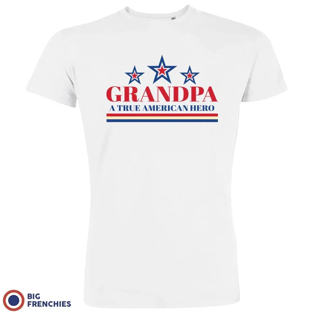 Grandpa A True American Hero Men's Organic Tee - Create Marketplace