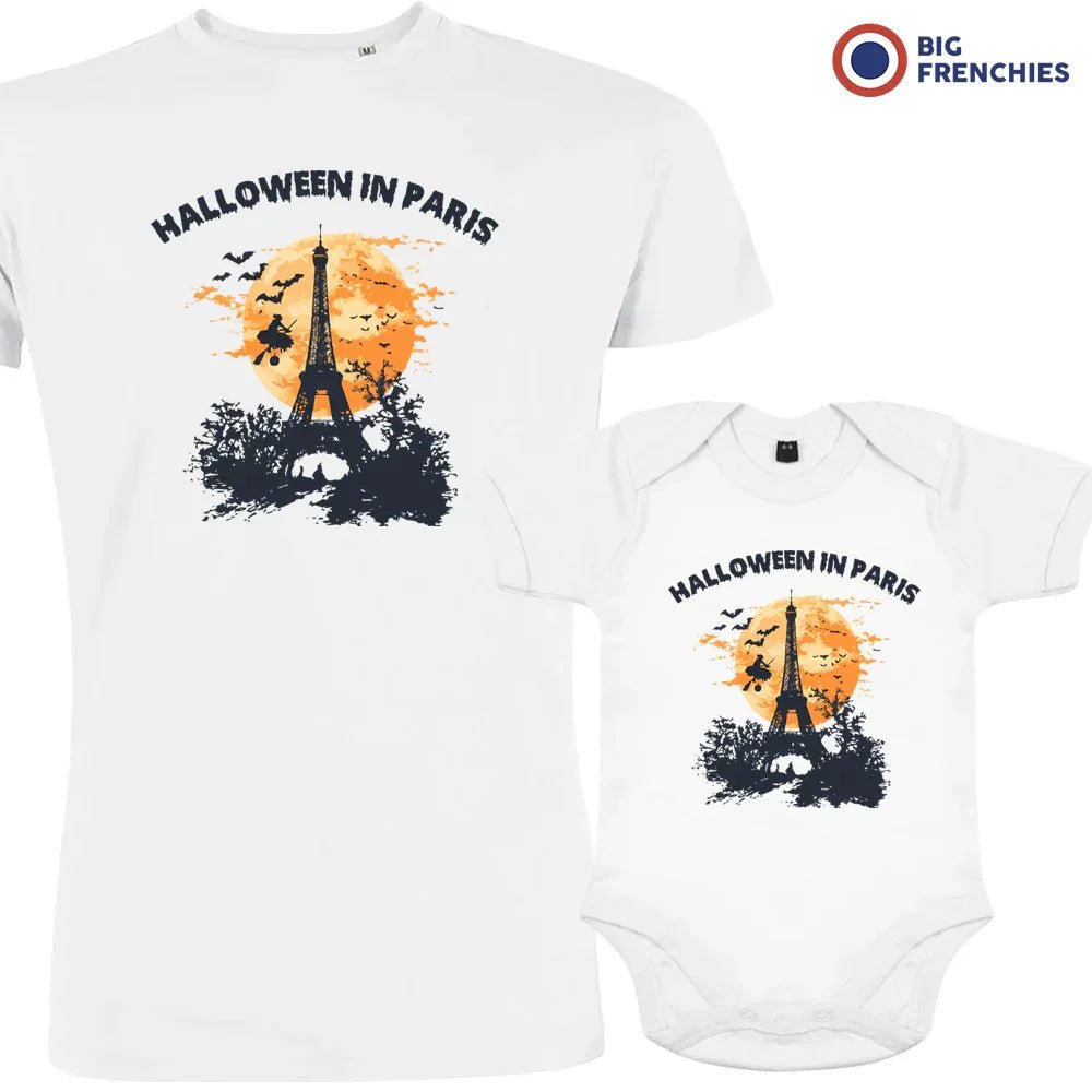 Halloween In Paris Dad and Child Organic Cotton family Set (Set of 2) - Create Marketplace