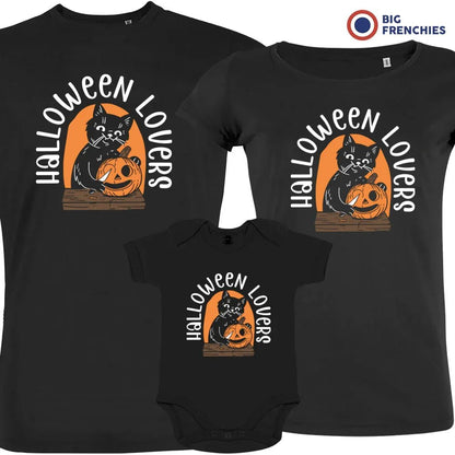 Halloween Lovers With a Cat Matching Organic Cotton Family Set (Set of 3) - Create Marketplace