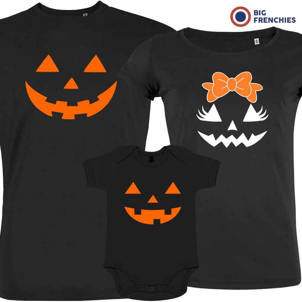 Halloween Pumpkin Matching Organic Cotton Family Set (Set of 3) - Create Marketplace