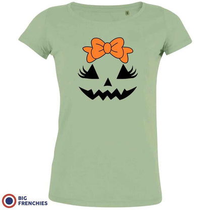 Halloween Pumpkin Women's Organic Cotton Tee - Create Marketplace