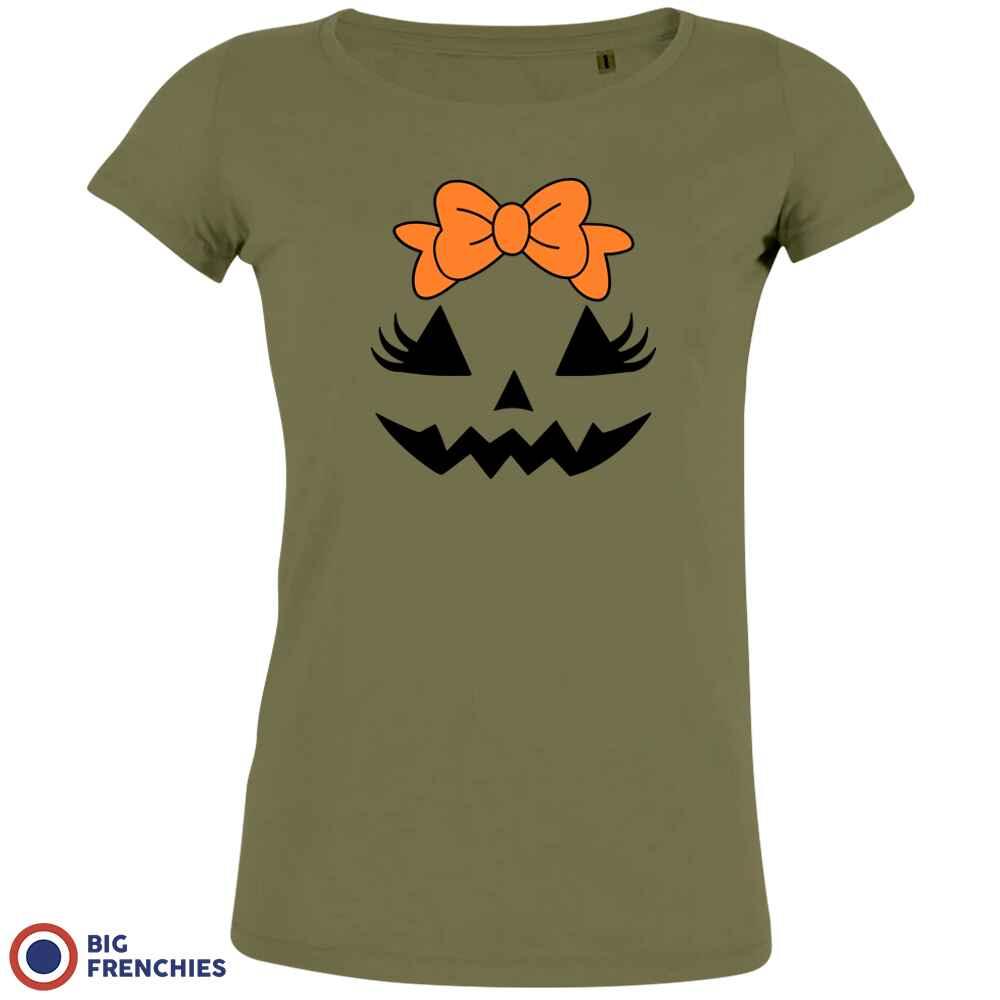 Halloween Pumpkin Women's Organic Cotton Tee - Create Marketplace