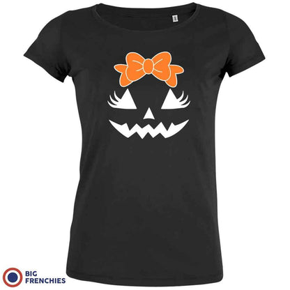 Halloween Pumpkin Women's Organic Cotton Tee - Create Marketplace