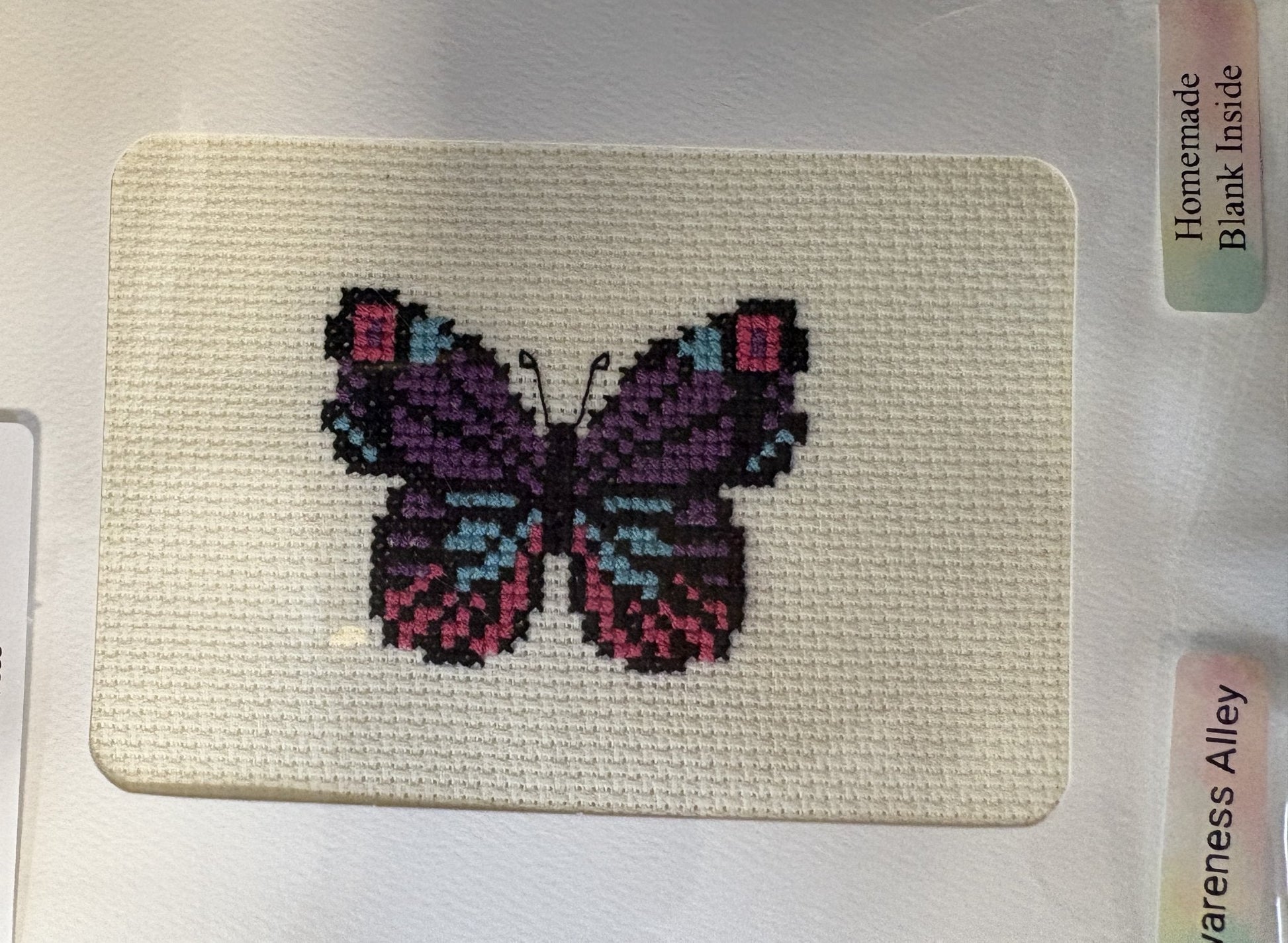 Hand Stitched Card - Butterfly - Create Marketplace