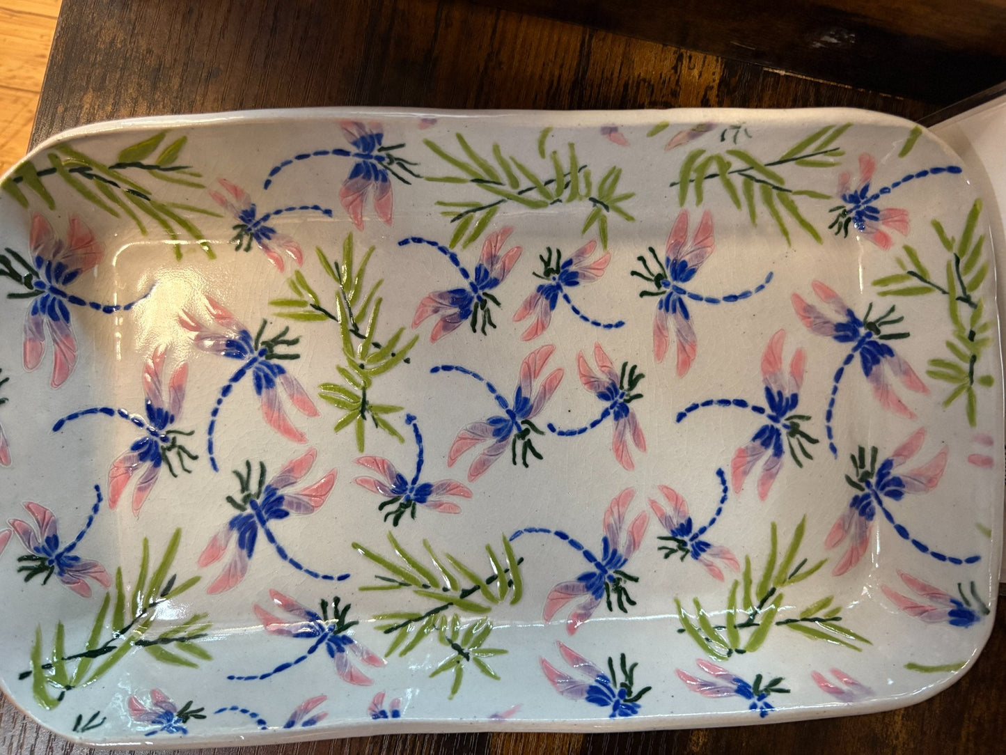Handmade Ceramic Dish - Dragnonflies - Create Marketplace
