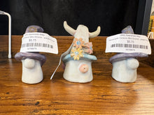 Handmade Ceramic Mini Gnome - purple Floral - Create Marketplace