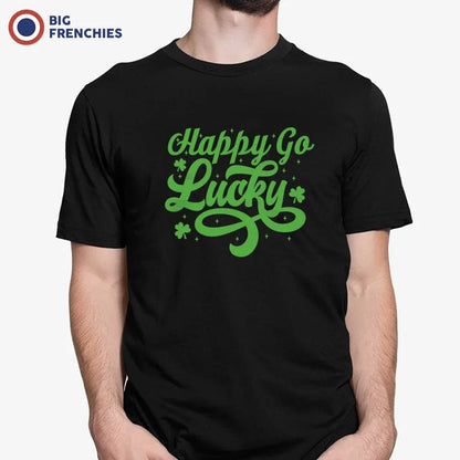 Happy Go Lucky Men's Organic Cotton Tee - Create Marketplace
