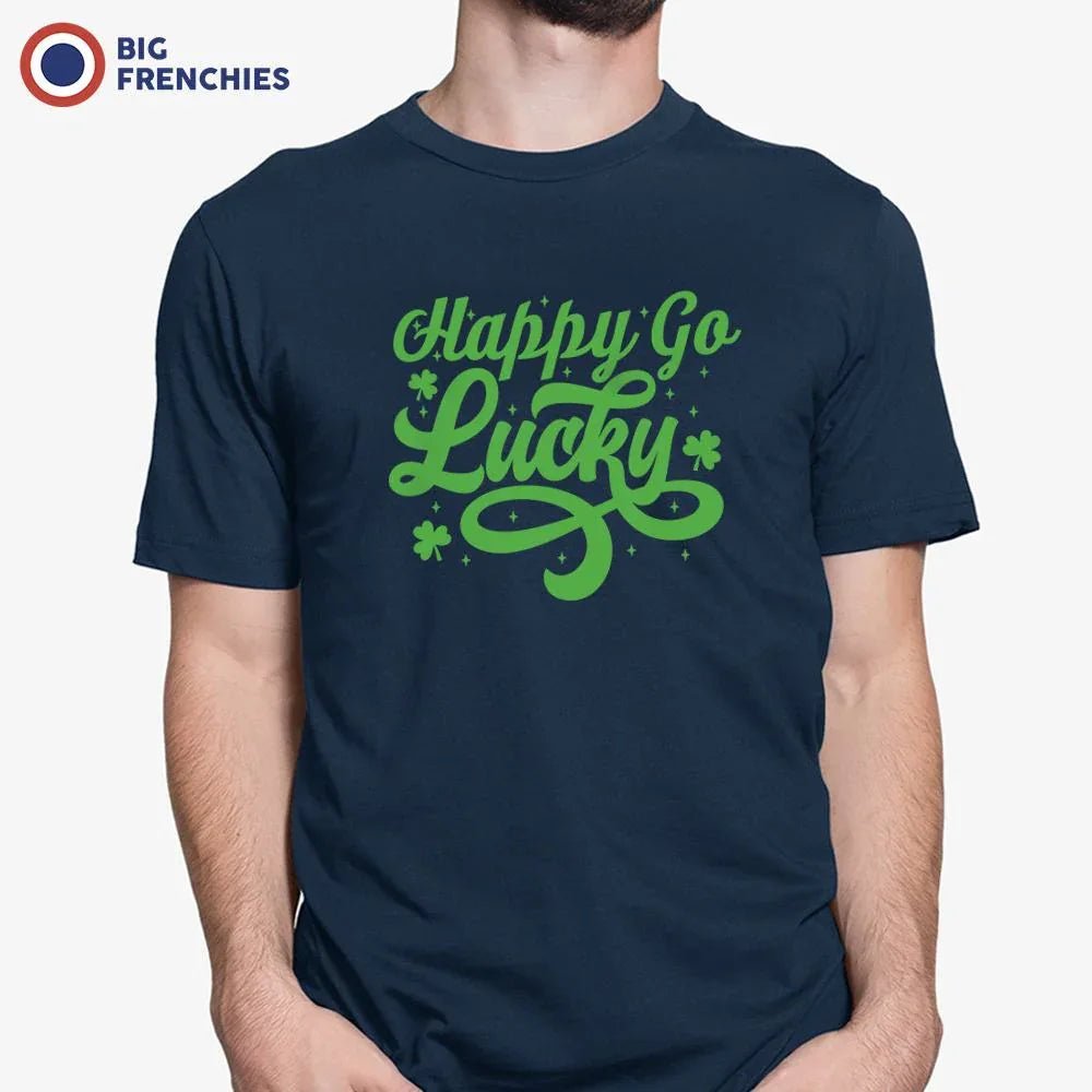 Happy Go Lucky Men's Organic Cotton Tee - Create Marketplace