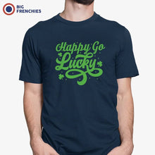 Happy Go Lucky Men's Organic Cotton Tee - Create Marketplace