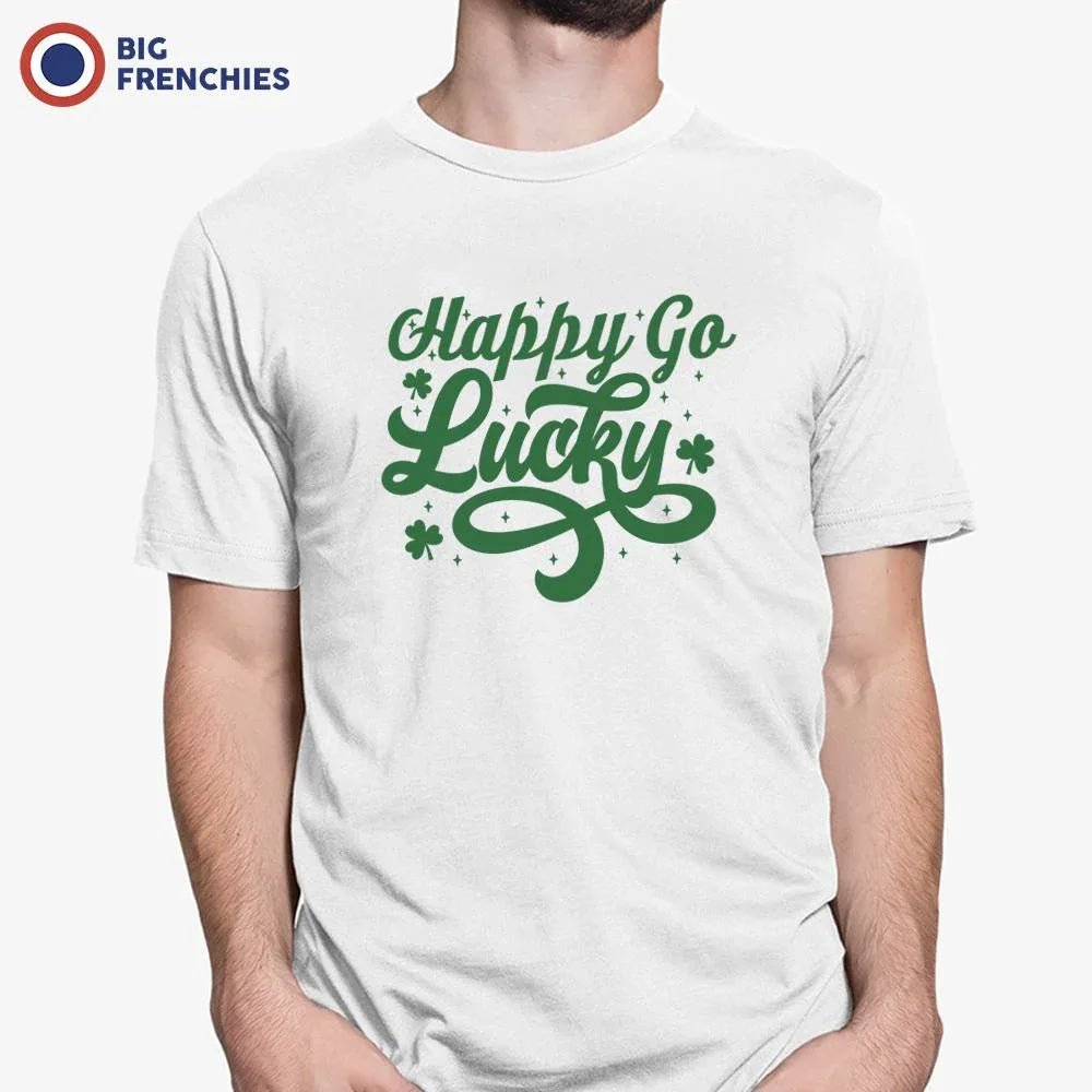 Happy Go Lucky Men's Organic Cotton Tee - Create Marketplace