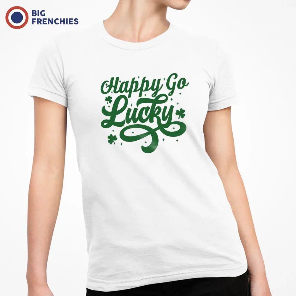 Happy Go Lucky Women's Organic Cotton Tee - Create Marketplace