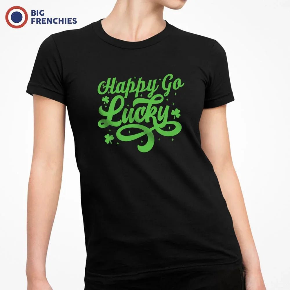 Happy Go Lucky Women's Organic Cotton Tee - Create Marketplace